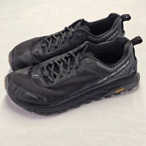 Altra Olympus 4 Mens Black Trail Running Shoes Vibram FootShape Size 11.5
